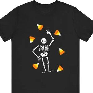 Halloween Skeleton Candy Trump Tee Unisex Funny Costume T-Shirt